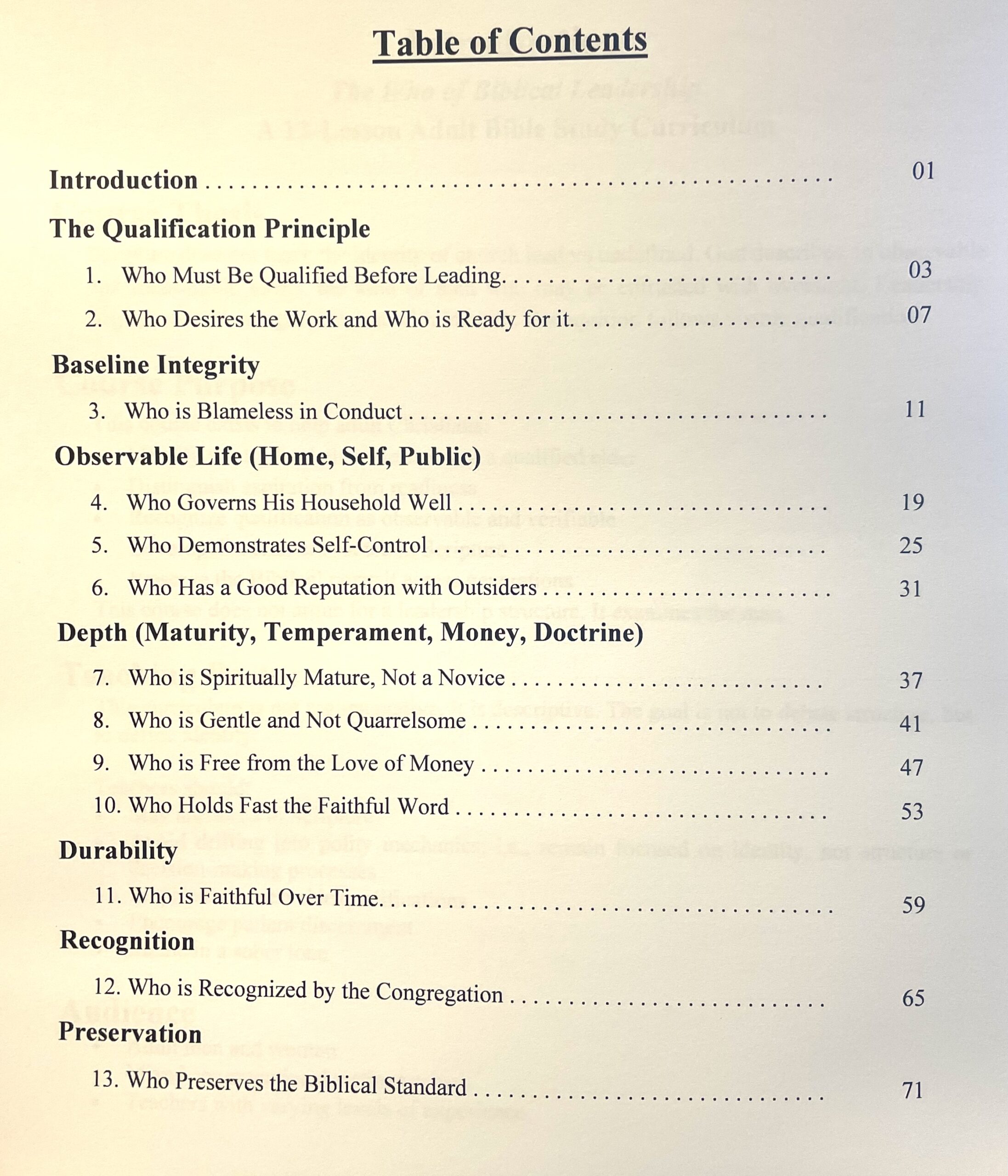 The “Who” Of Biblical Leadership – Student Workbook - Image 2