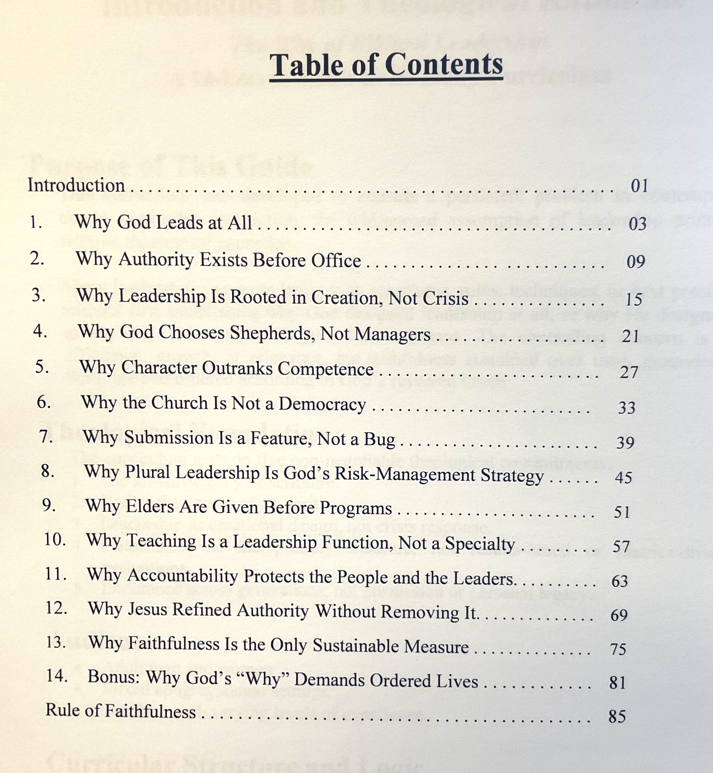 The "Why" Of Biblical Leadership - Student Workbook - Image 2